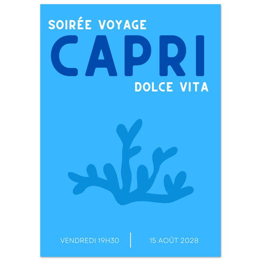 Affiche de Soirée à Capri Premium